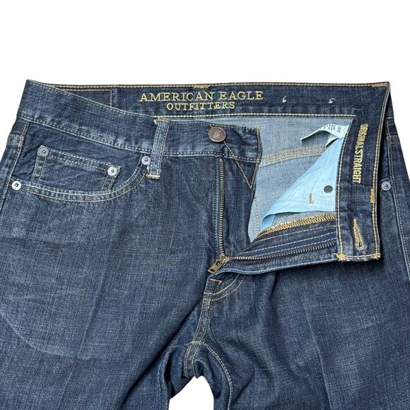 American Eagle Original Straight 3177 Dark Wash 29/30 - Picture 2 of 3